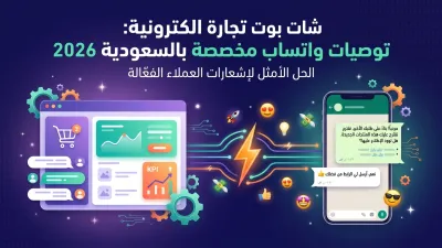 شات بوت تجارة الكترونية: توصيات واتساب مخصصة بالسعودية 2026