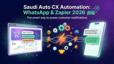 Saudi Auto CX Automation: WhatsApp & Zapier 2026