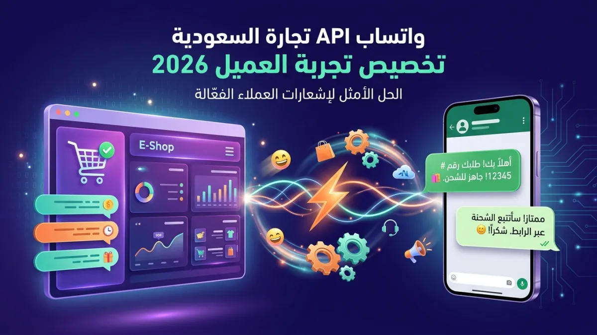 واتساب API تجارة السعودية تخصيص تجربة العميل 2026