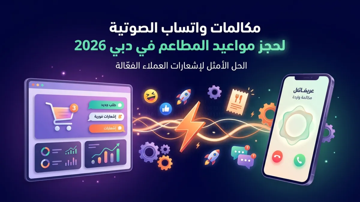 مكالمات واتساب الصوتية لحجز مواعيد المطاعم في دبي 2026