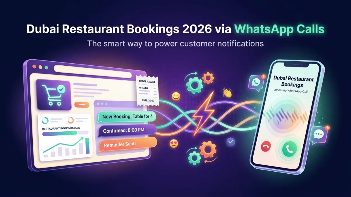 Dubai Restaurant Bookings 2026 via WhatsApp Calls