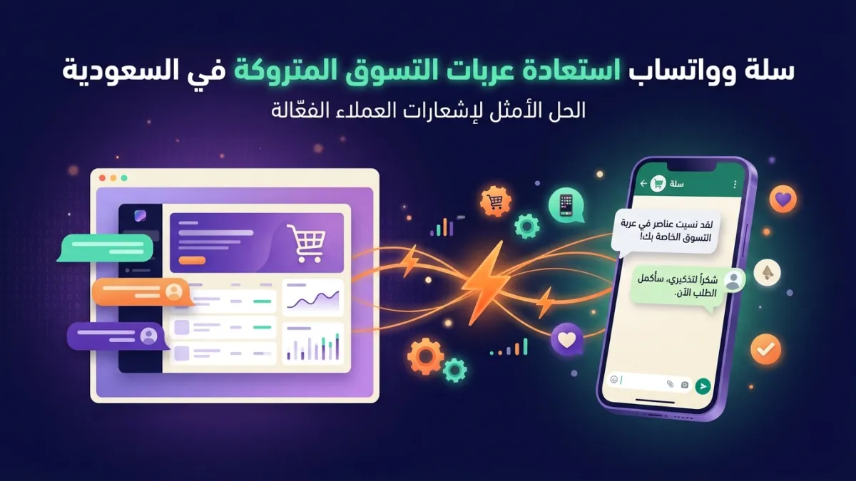 سلة وواتساب استعادة عربات التسوق المتروكة في السعودية