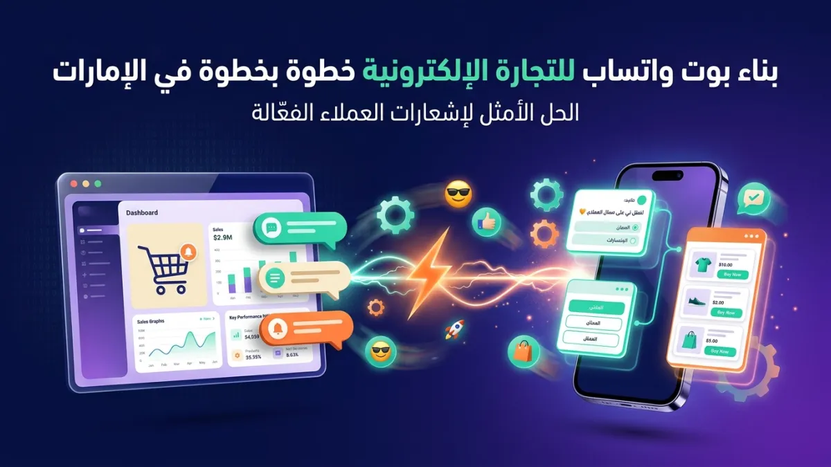 بناء بوت واتساب للتجارة الإلكترونية خطوة بخطوة في الإمارات