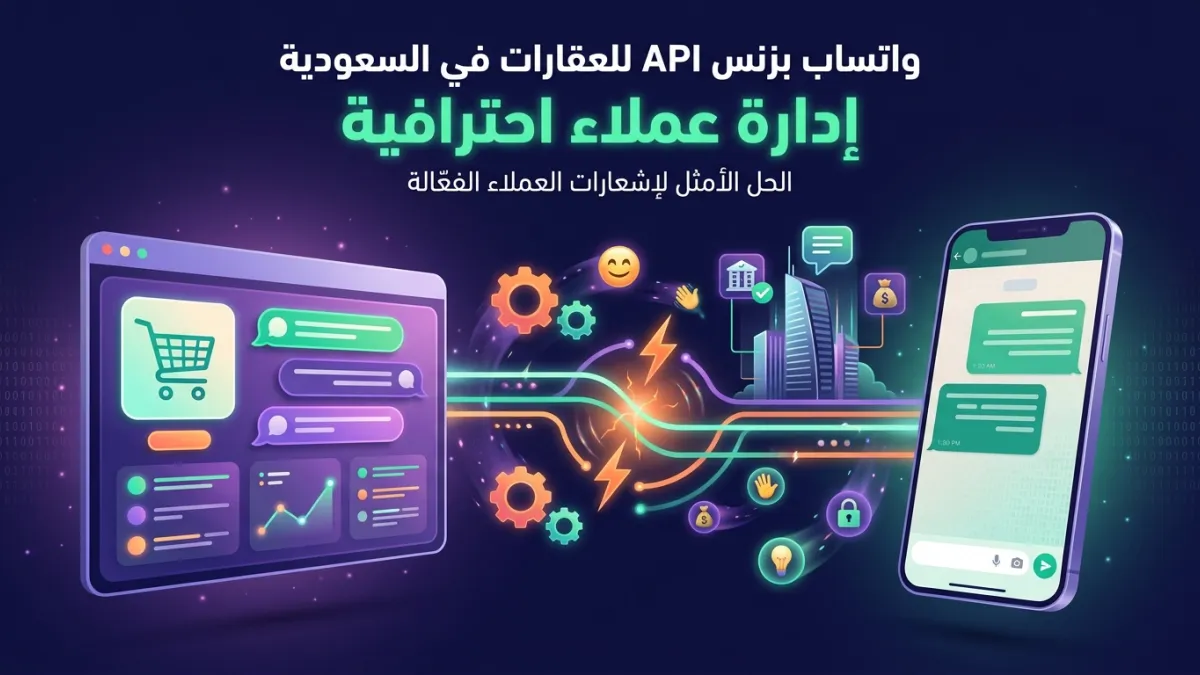 واتساب بزنس API للعقارات في السعودية إدارة عملاء احترافية