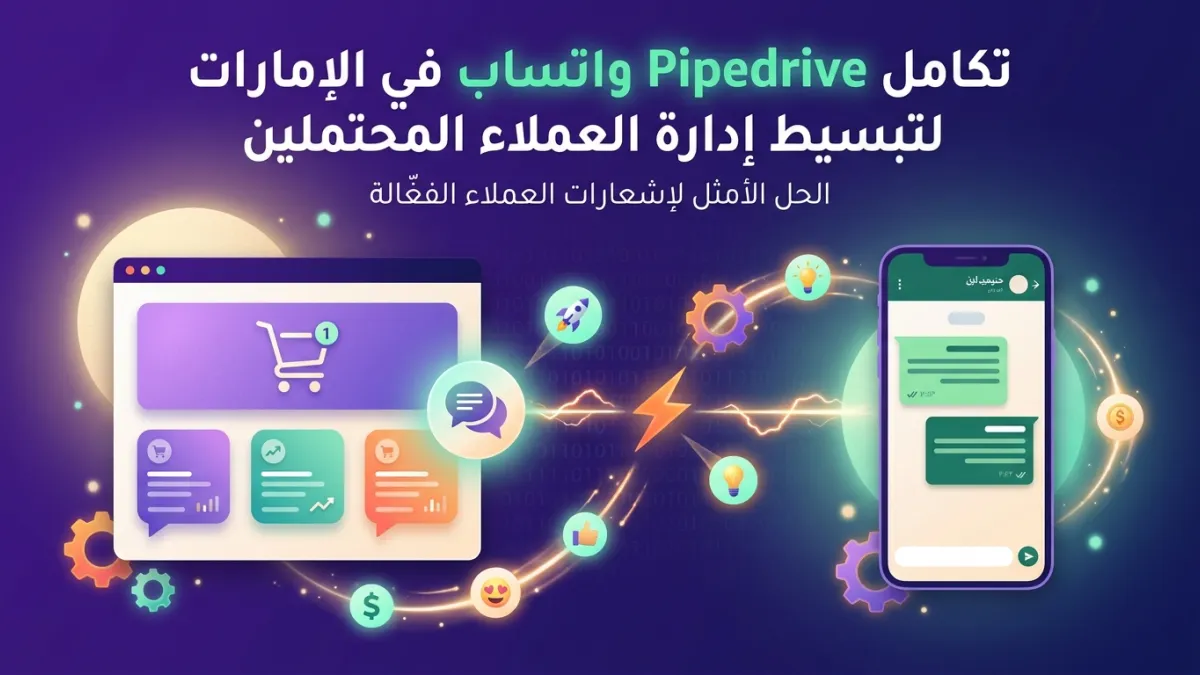 تكامل Pipedrive واتساب في الإمارات لتبسيط إدارة العملاء المحتملين
