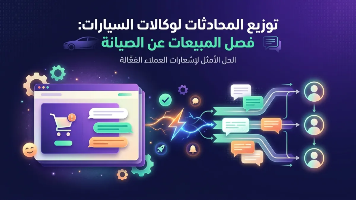 توزيع المحادثات لوكالات السيارات: فصل المبيعات عن الصيانة