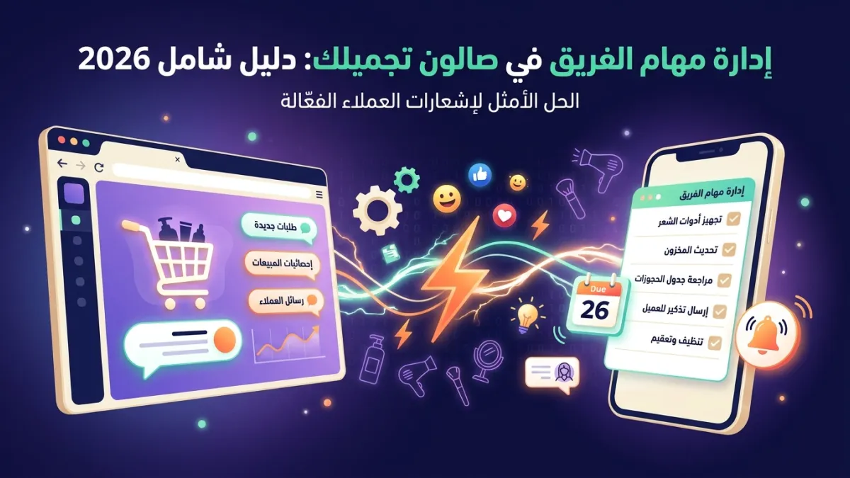 إدارة مهام الفريق في صالون تجميلك: دليل شامل 2026