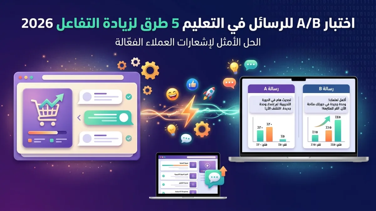اختبار A/B للرسائل في التعليم 5 طرق لزيادة التفاعل 2026