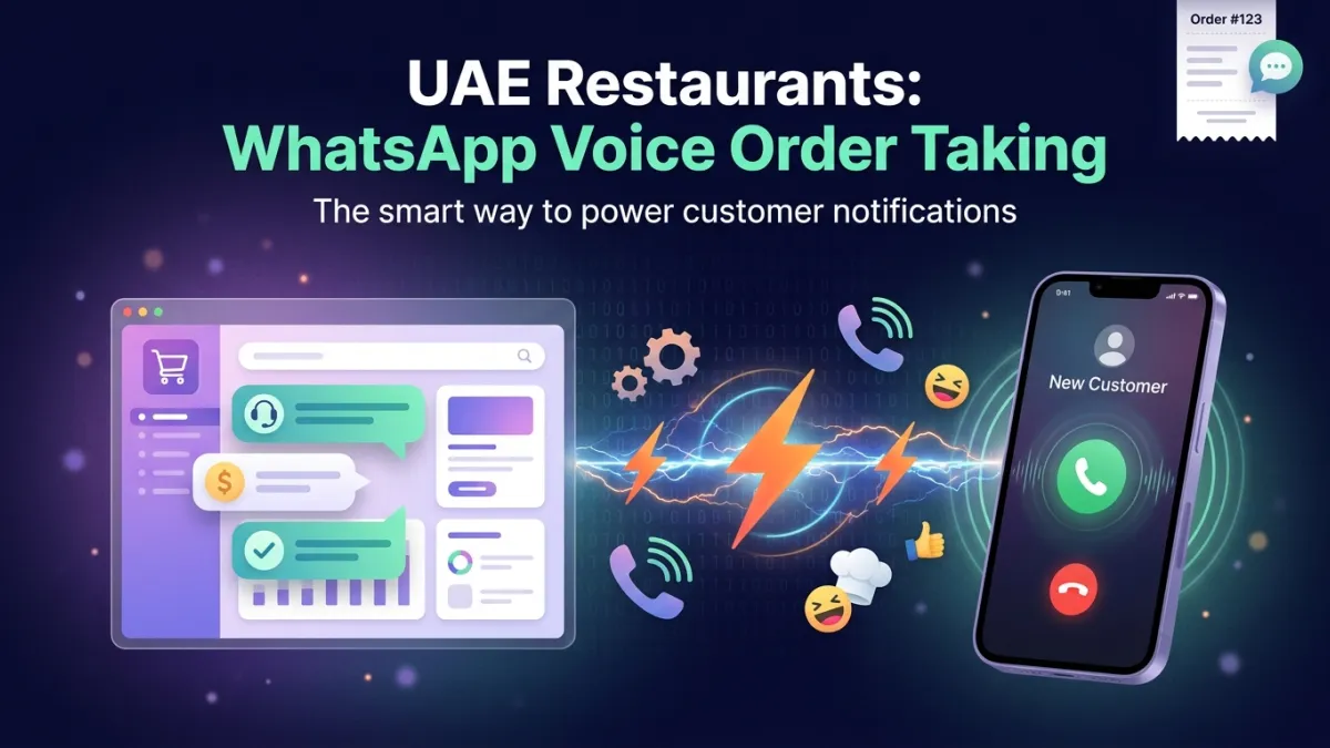 UAE Restaurants: WhatsApp Voice Order Taking