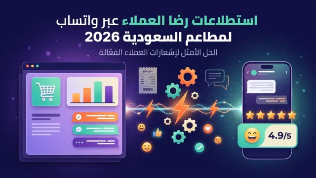 استطلاعات رضا العملاء عبر واتساب لمطاعم السعودية 2026