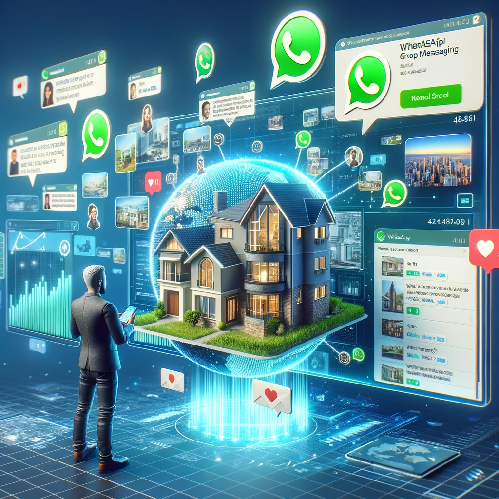 تحقيق الأرباح من العقارات باستخدام الارسال الجماعي عبر الواتساب
