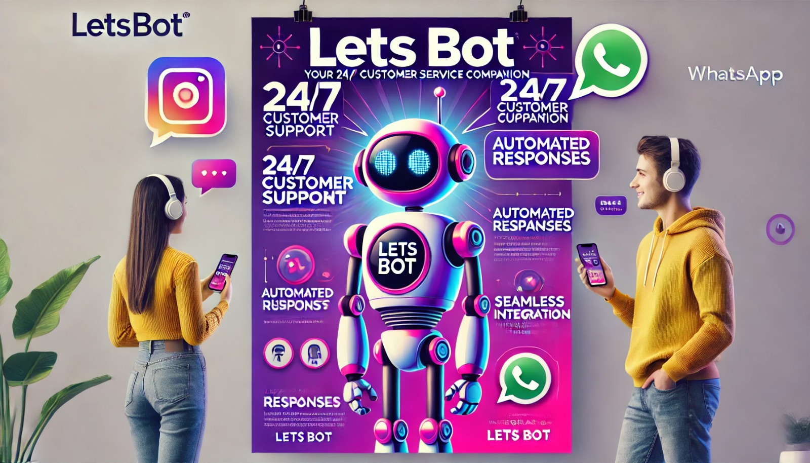 مقارنة بين واتس اب ولتس بوت