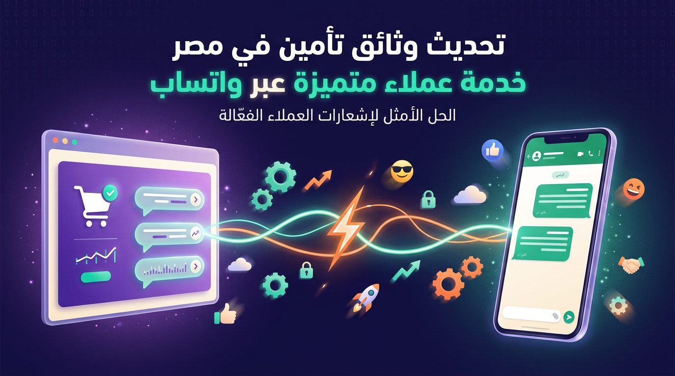 تحديث وثائق تأمين في مصر خدمة عملاء متميزة عبر واتساب