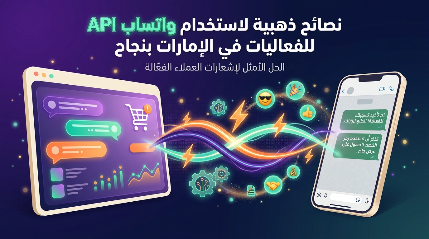 نصائح ذهبية لاستخدام واتساب API للفعاليات في الإمارات بنجاح