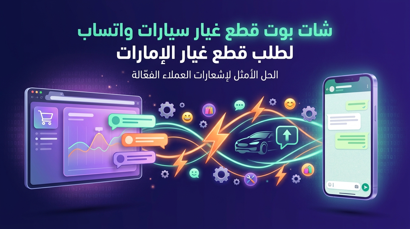 شات بوت قطع غيار سيارات واتساب لطلب قطع غيار الإمارات