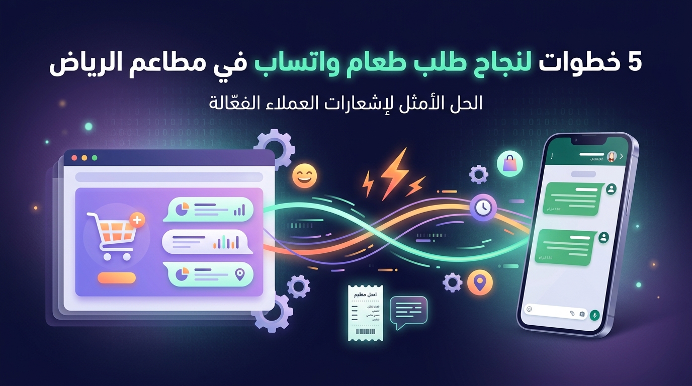 5 خطوات لنجاح طلب طعام واتساب في مطاعم الرياض