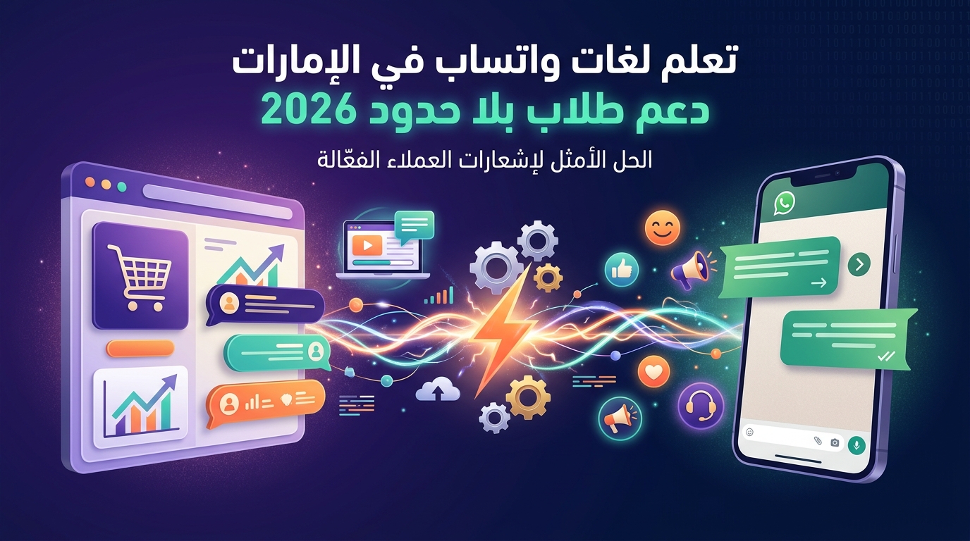 تعلم لغات واتساب في الإمارات دعم طلاب بلا حدود 2026