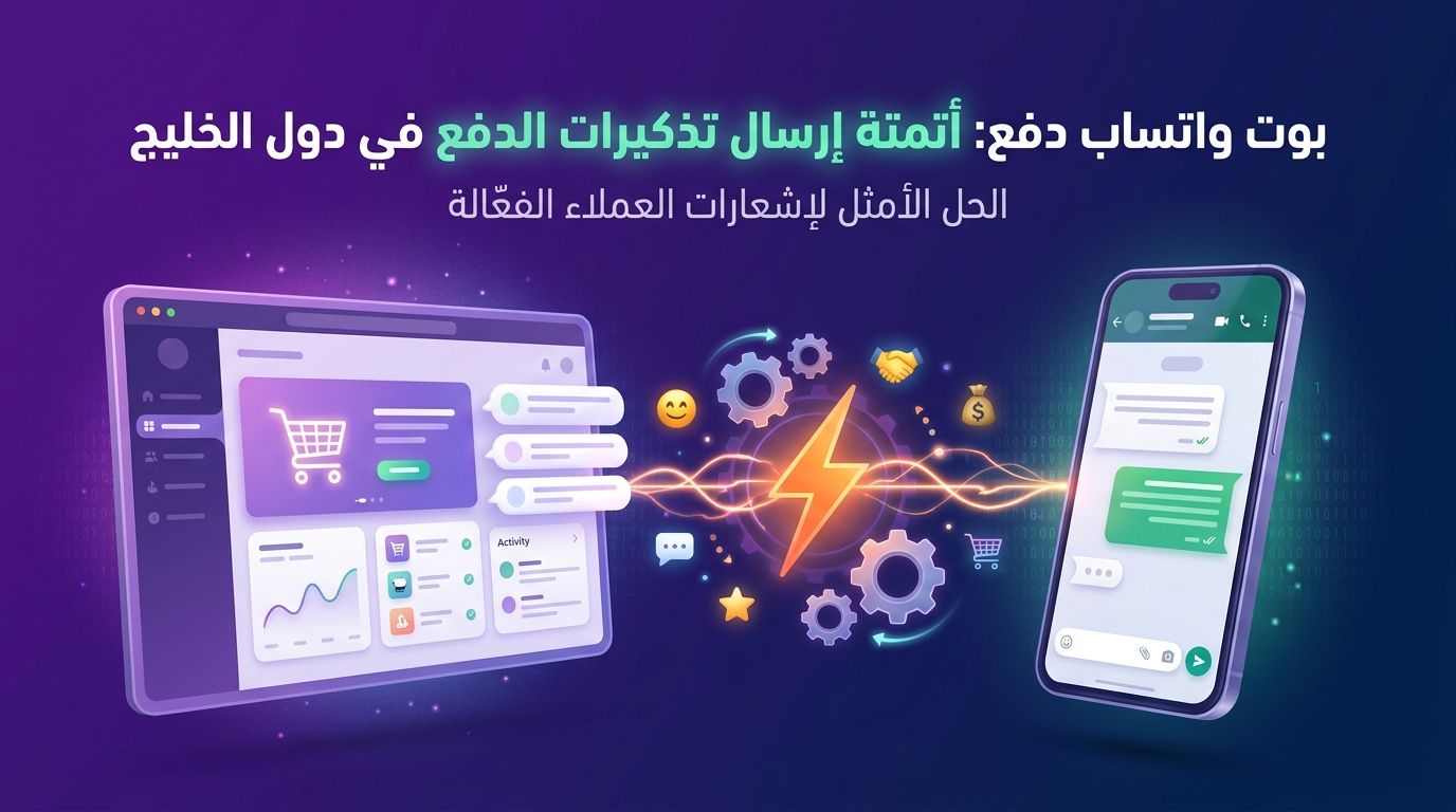 بوت واتساب دفع: أتمتة إرسال تذكيرات الدفع في دول الخليج