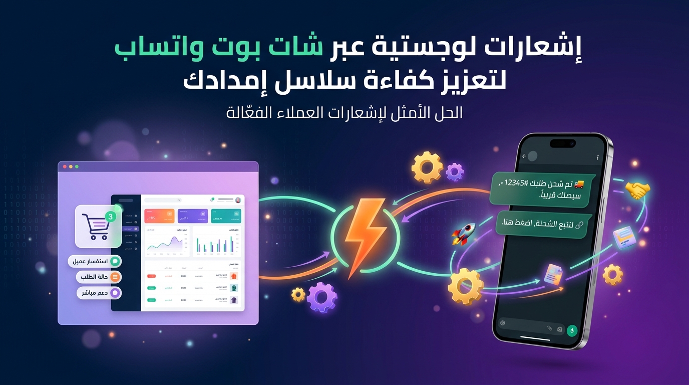 إشعارات لوجستية عبر شات بوت واتساب لتعزيز كفاءة سلاسل إمدادك