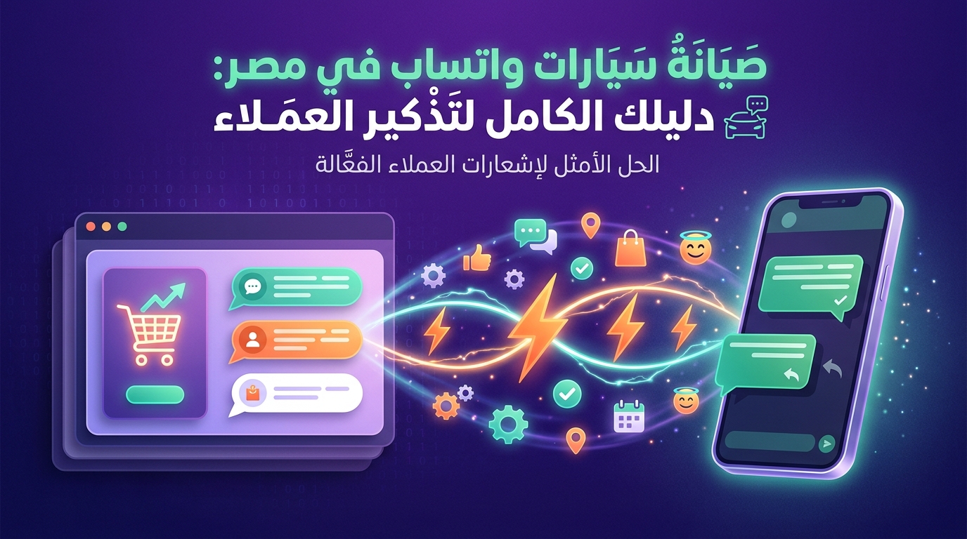 صيانة سيارات واتساب في مصر: دليلك الكامل لتذكير العملاء