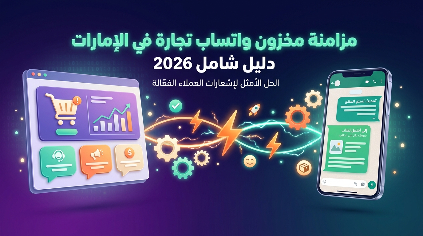 مزامنة مخزون واتساب تجارة في الإمارات دليل شامل 2026