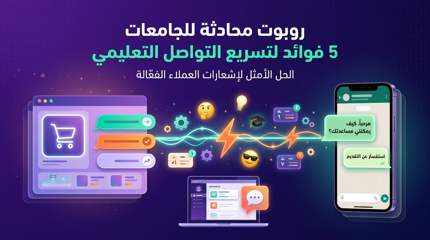 روبوت محادثة للجامعات 5 فوائد لتسريع التواصل التعليمي