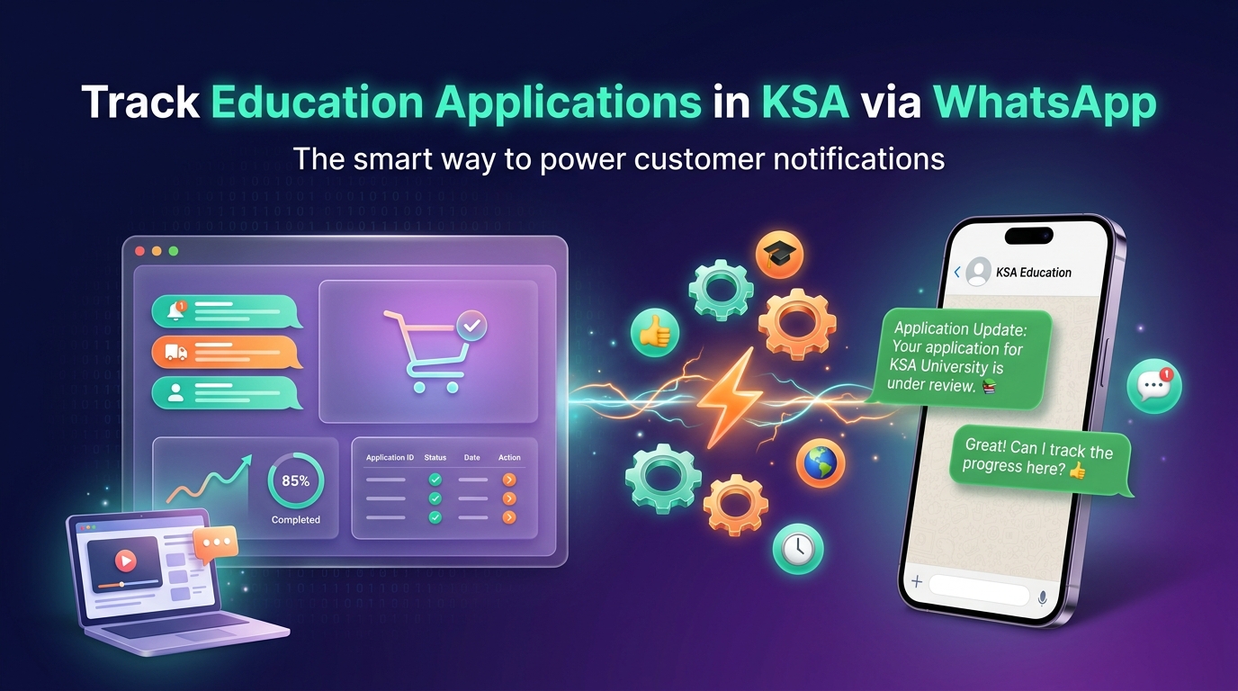 Track Education Applications in KSA via WhatsApp