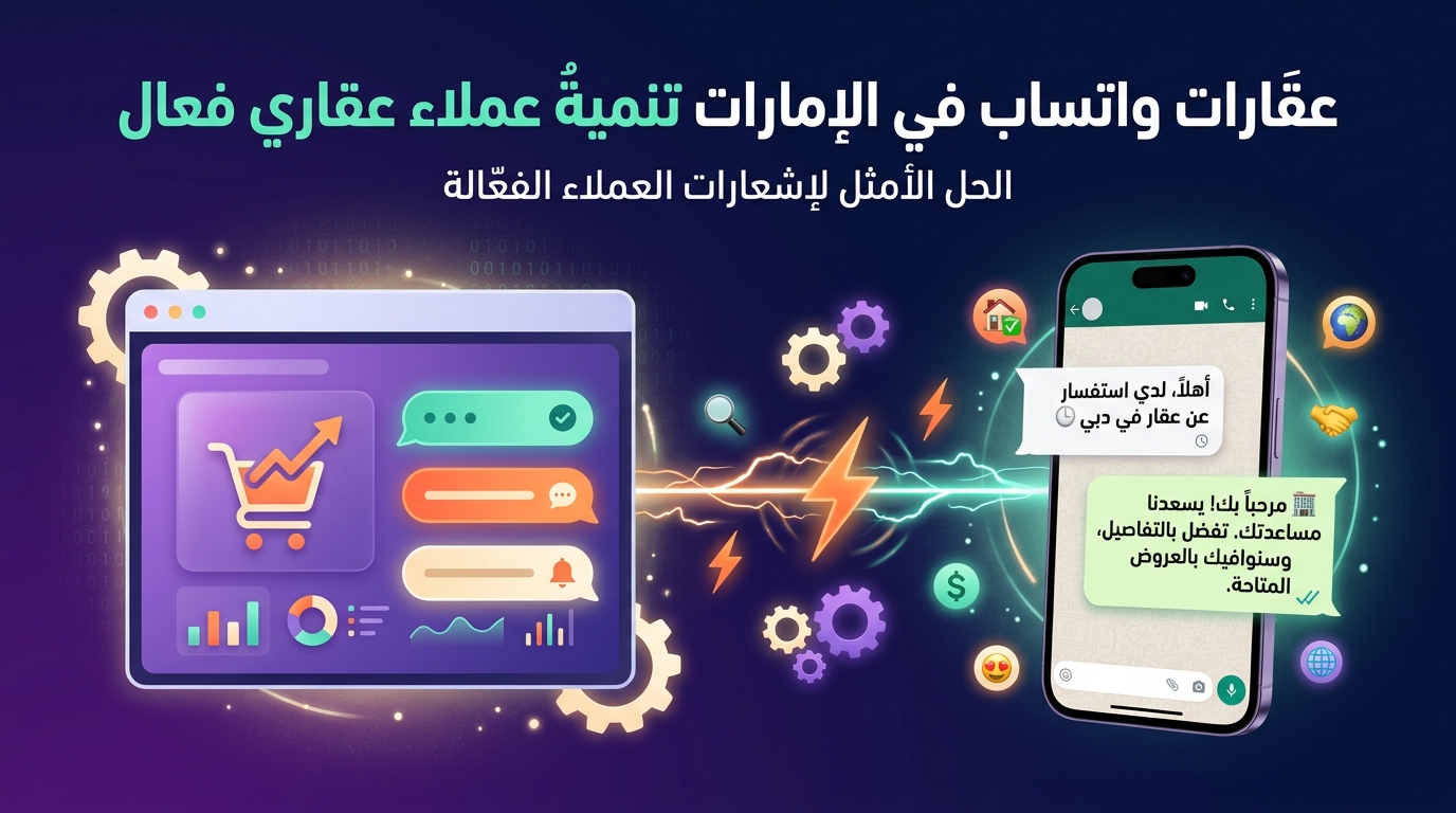 عقارات واتساب في الإمارات تنمية عملاء عقاري فعال