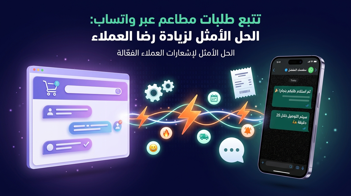 تتبع طلبات مطاعم عبر واتساب: الحل الأمثل لزيادة رضا العملاء