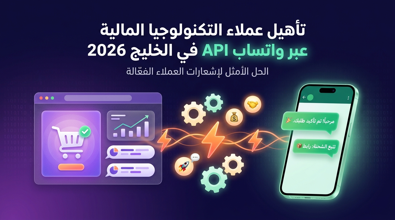 تأهيل عملاء التكنولوجيا المالية عبر واتساب API في الخليج 2026