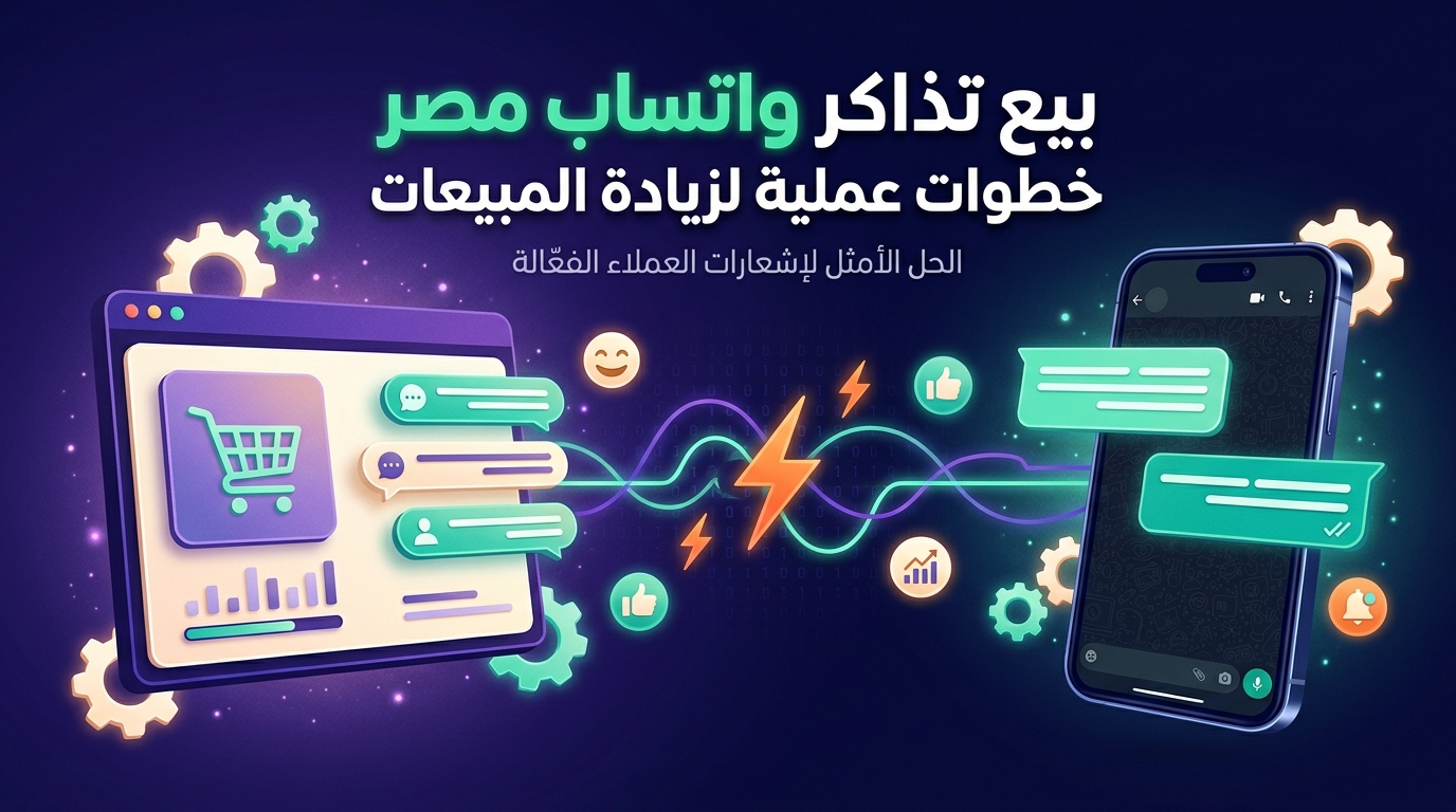 بيع تذاكر واتساب مصر خطوات عملية لزيادة المبيعات