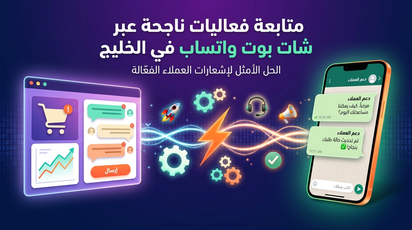 متابعة فعاليات ناجحة عبر شات بوت واتساب في الخليج
