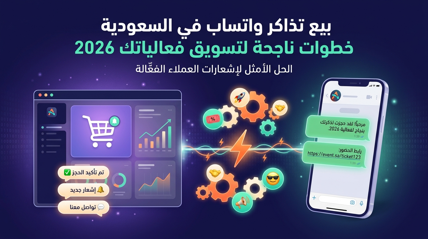 بيع تذاكر واتساب في السعودية خطوات ناجحة لتسويق فعالياتك 2026
