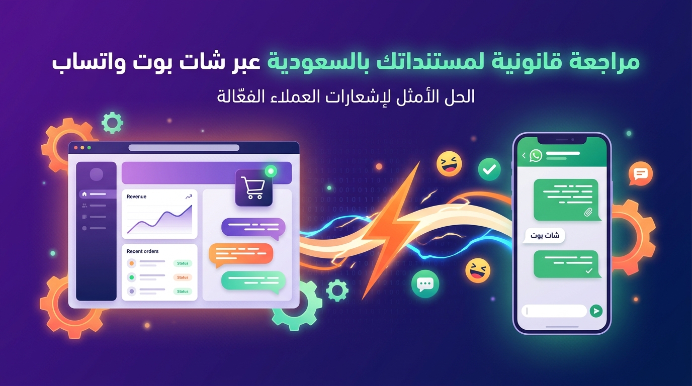 مراجعة قانونية لمستنداتك بالسعودية عبر شات بوت واتساب